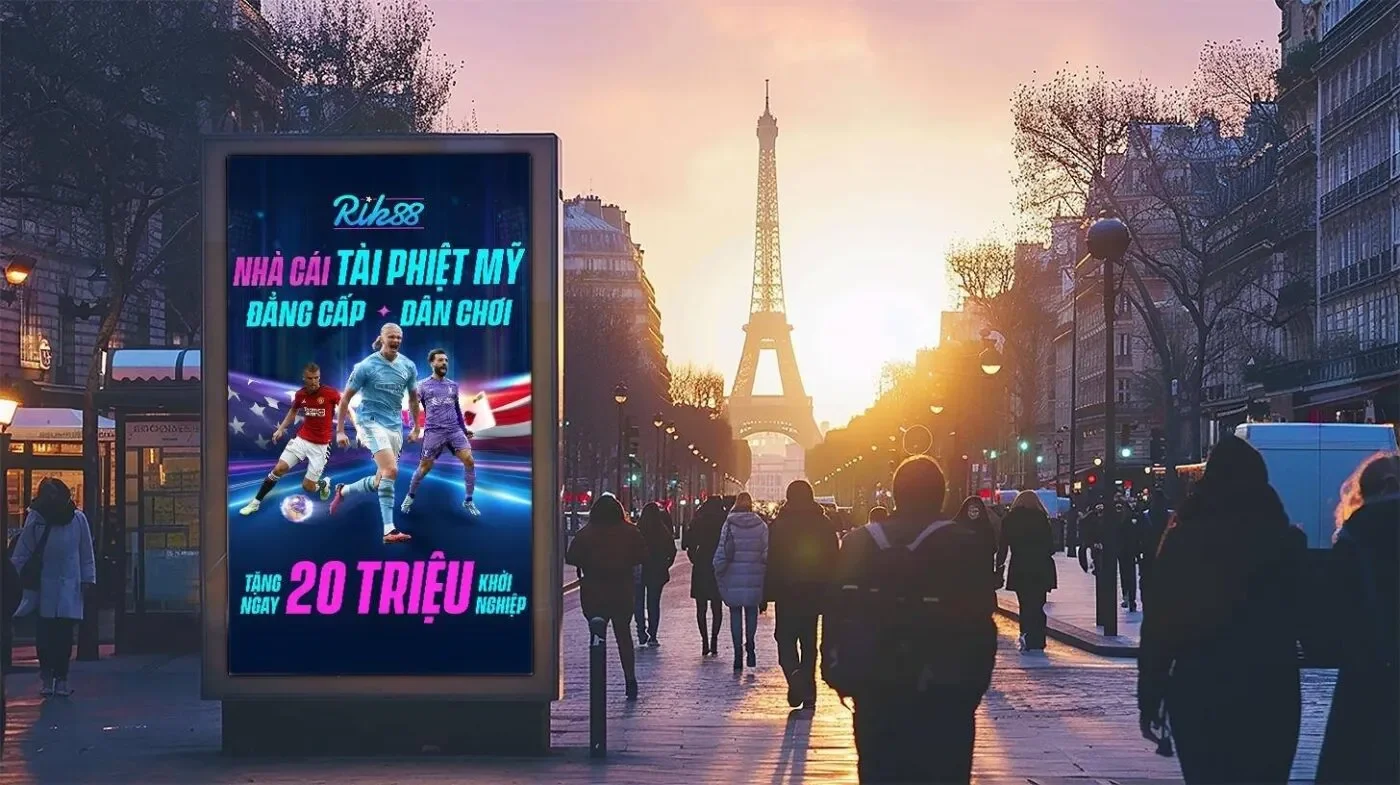 Làn sóng hình ảnh billboard Rik88 phủ sóng mạng xã hội